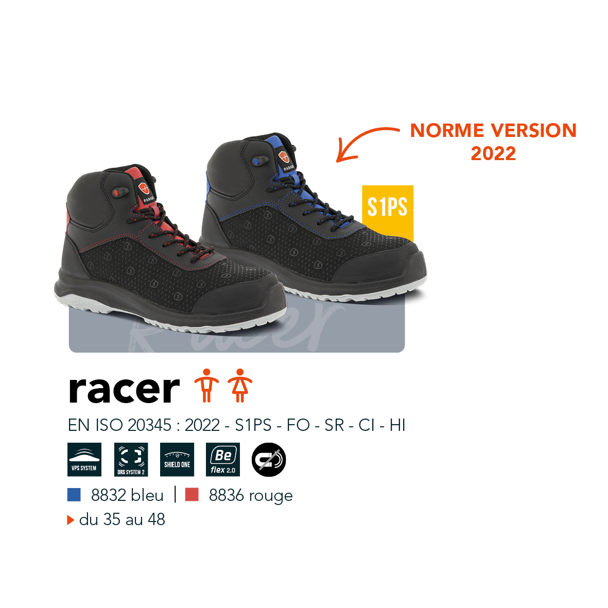 mod&egrave;le racer mixte